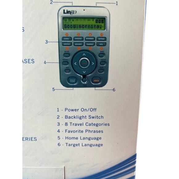 Vintage Lingo Diplomat 15 Language Talking Translator 3.5"X2.5" Travel Size - Picture 6 of 9